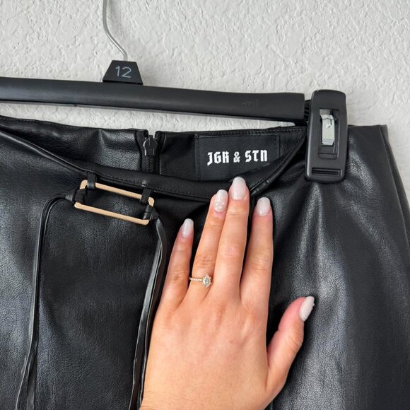 Jagger & Stone black leather micro mini skirt🖤💥 - Picture 7 of 8